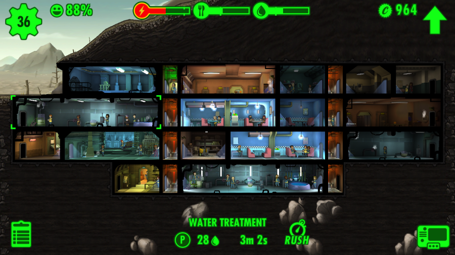 Почему не строится оружейная мастерская в fallout shelter