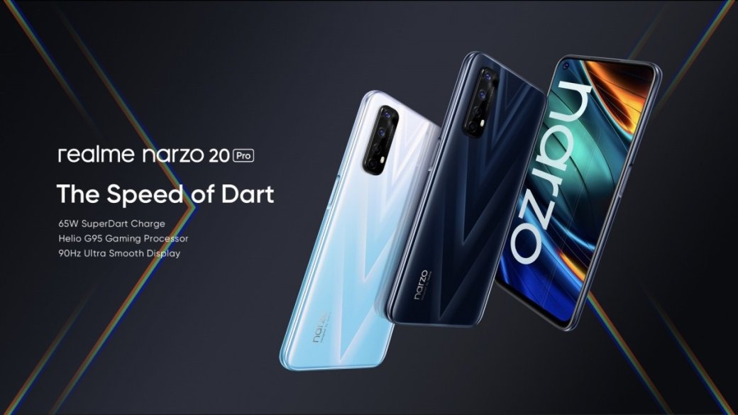 Realme представила линейку ультрабюджетных смартфонов Narzo 20A, 20 и 20 Pro — фото 1