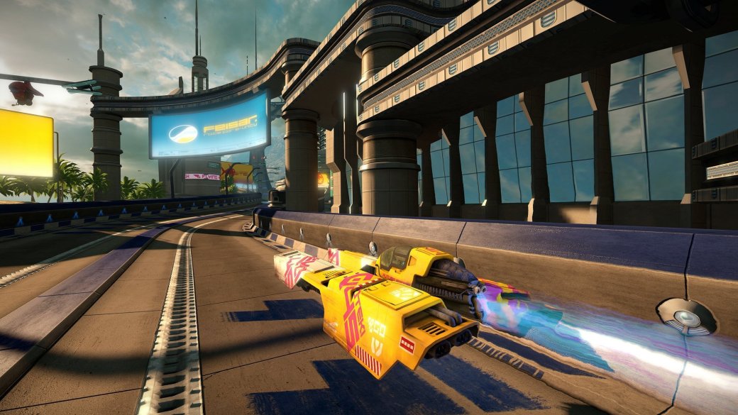 Галерея Футуристическая сверхскоростная гонка WipeOut возвращается на PS4 - 4 фото