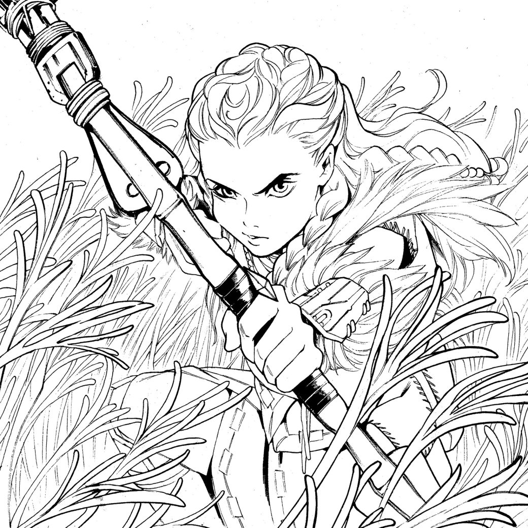 По мотивам Horizon: Zero Dawn выпустят официальную книжку-раскраску — изображение 2