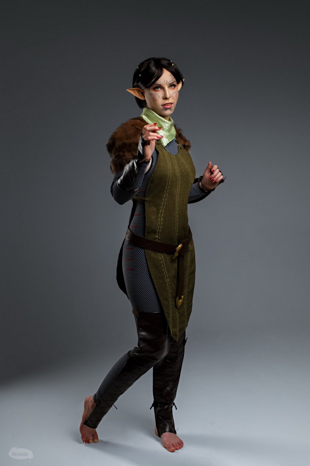 Галерея Модель снялась в образе сдержанной эльфийки Мерриль из Dragon Age 2 - 8 фото