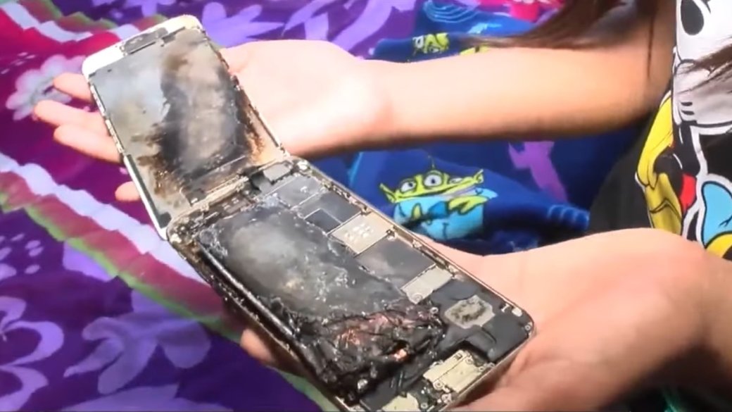 iPhone 6 загорелся в руках у ребенка — фото 1