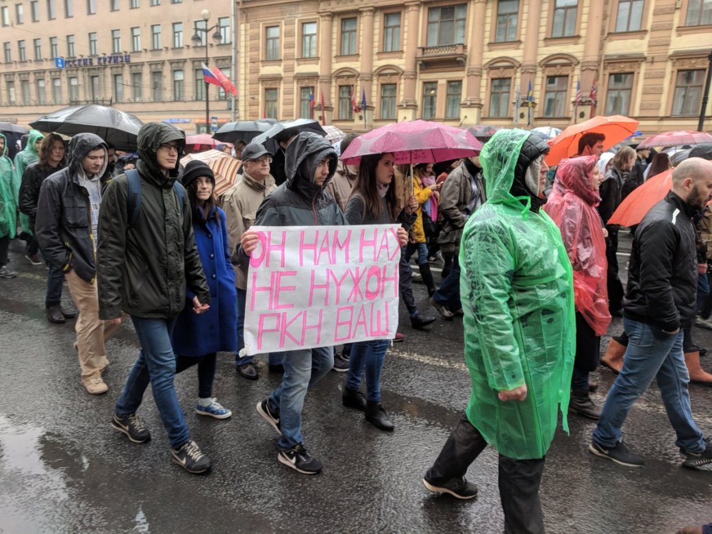 «Телега катит, собака лает»: как прошел петербургский митинг в защиту Telegram — фото 2