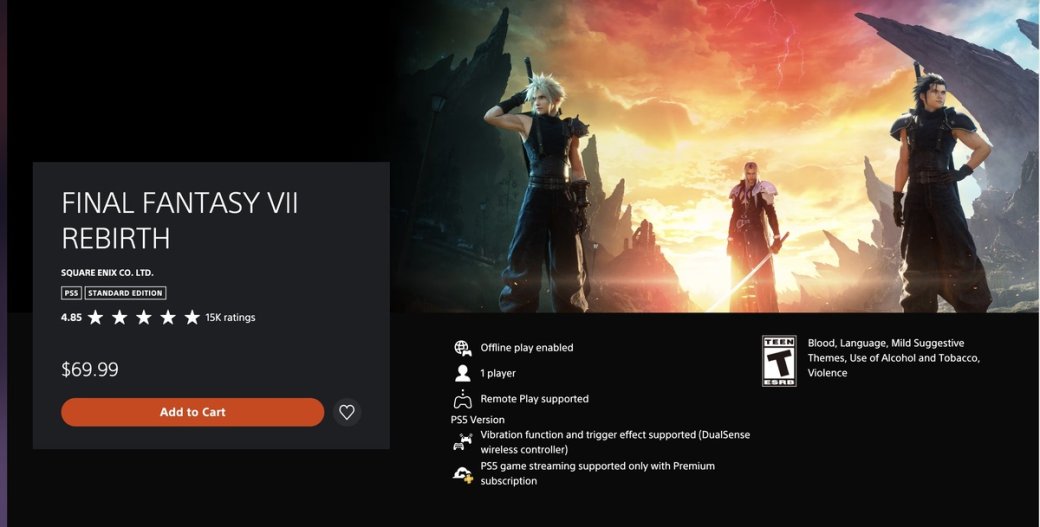Оценки PS Store
