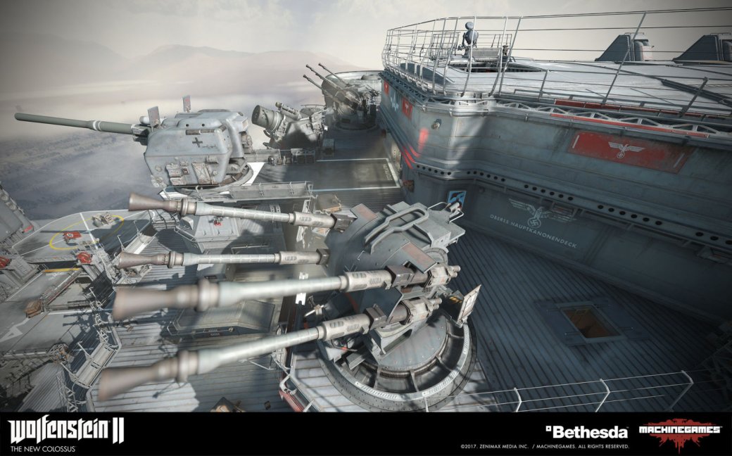 Взгляните на потрясающие концепт-арты ​Wolfenstein II: The New Colossus — фото 30