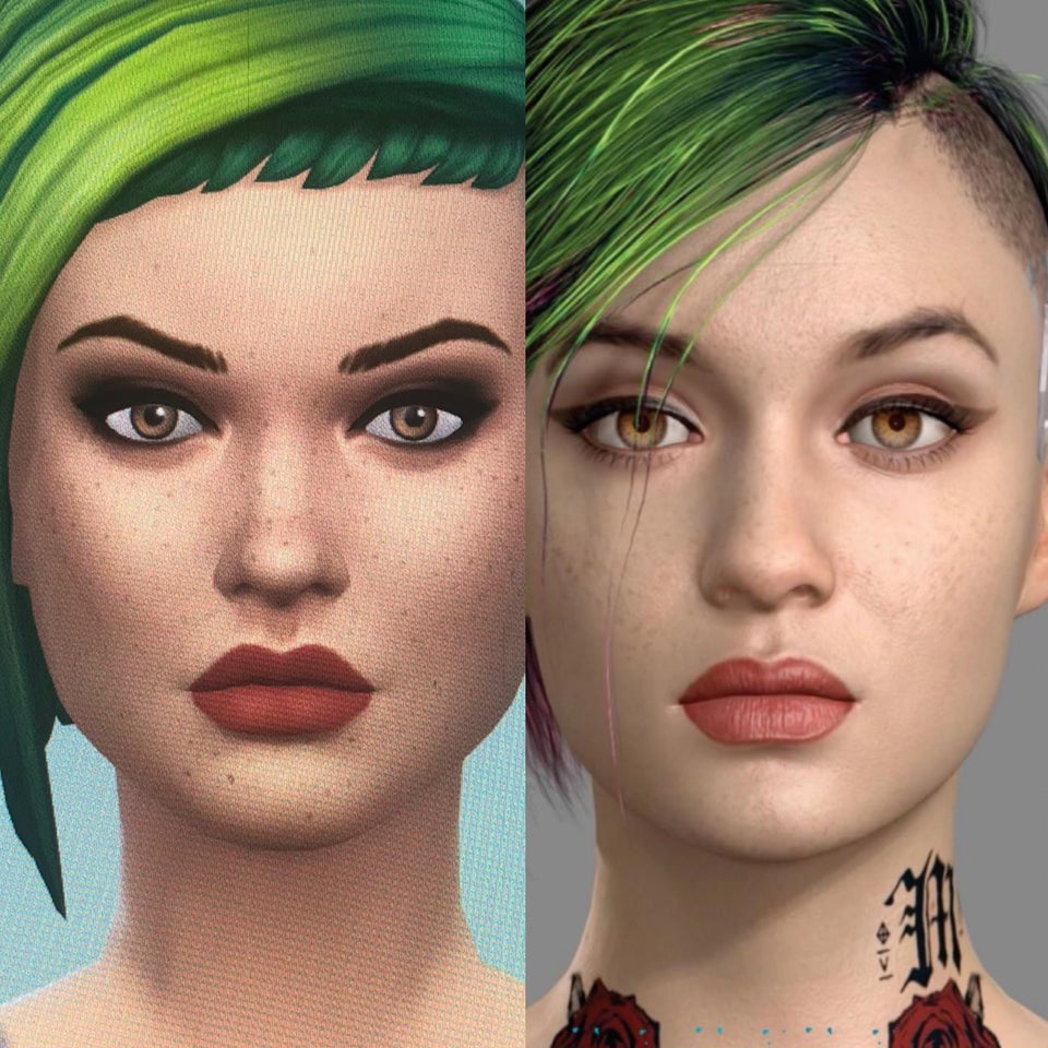 Галерея Героев Cyberpunk 2077 перенесли в The Sims 4 - 8 фото