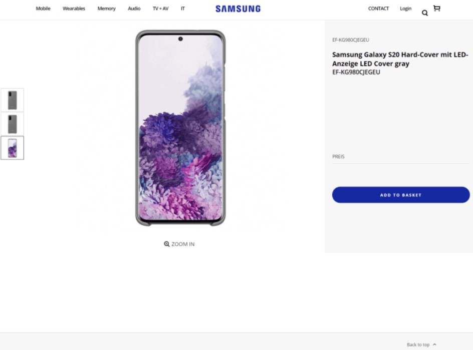 Галерея Samsung слила фото Galaxy S20. На этот раз на собственный сайт - 2 фото