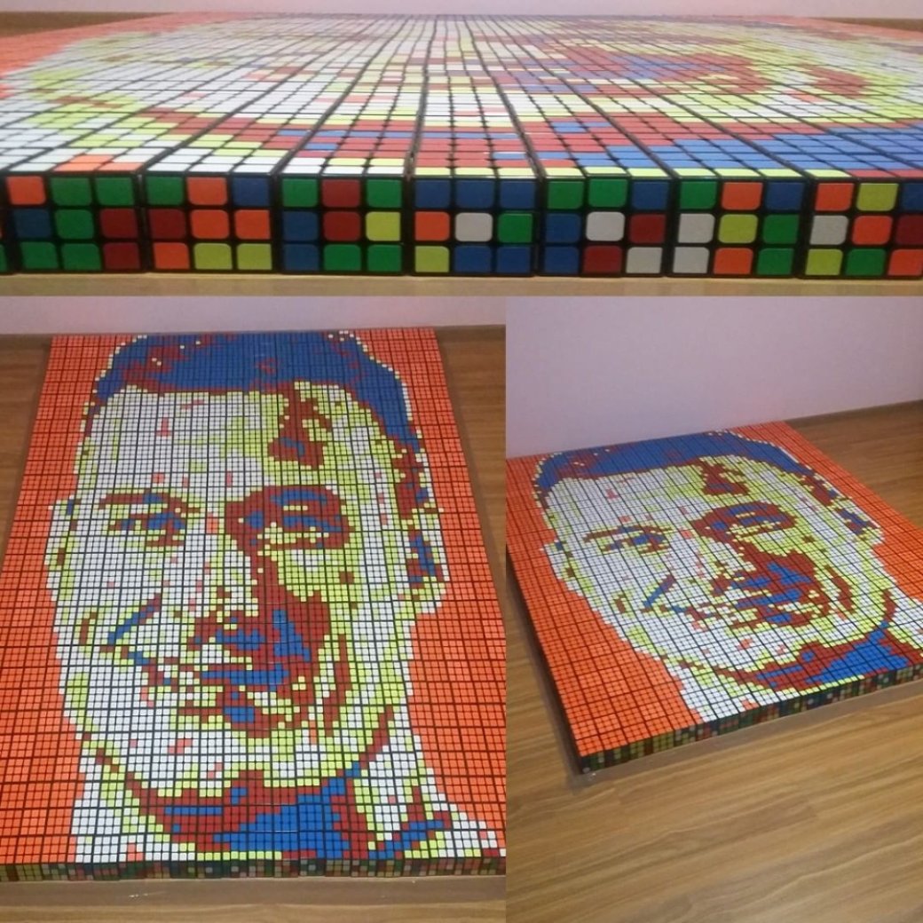 Галерея Блогер создал портрет игрока в CS:GO Кенни «kennyS» Шраба из 720 кубиков Рубика - 3 фото