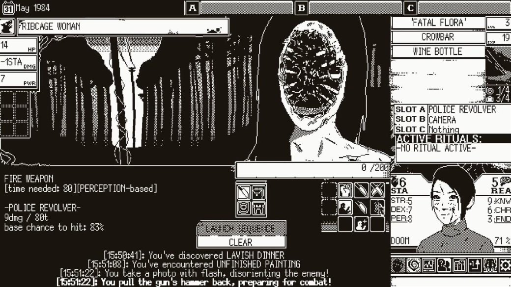 Галерея. 25 атмосферных скриншотов World of Horror, полных космического ужаса — фото 25