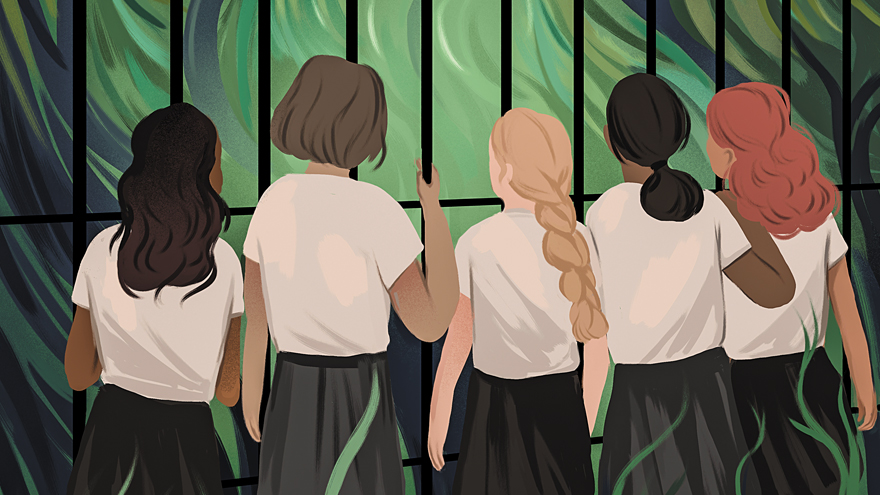 Рисунок героинь от[ Fujixia](https://www.deviantart.com/fujixia/art/Wilder-Girls-811462465)