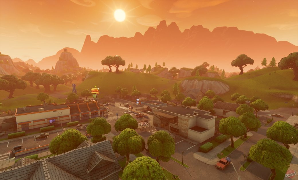 Любоваться пейзажами в Fortnite можно бесконечно долго, если не рассчитывать на первое место.