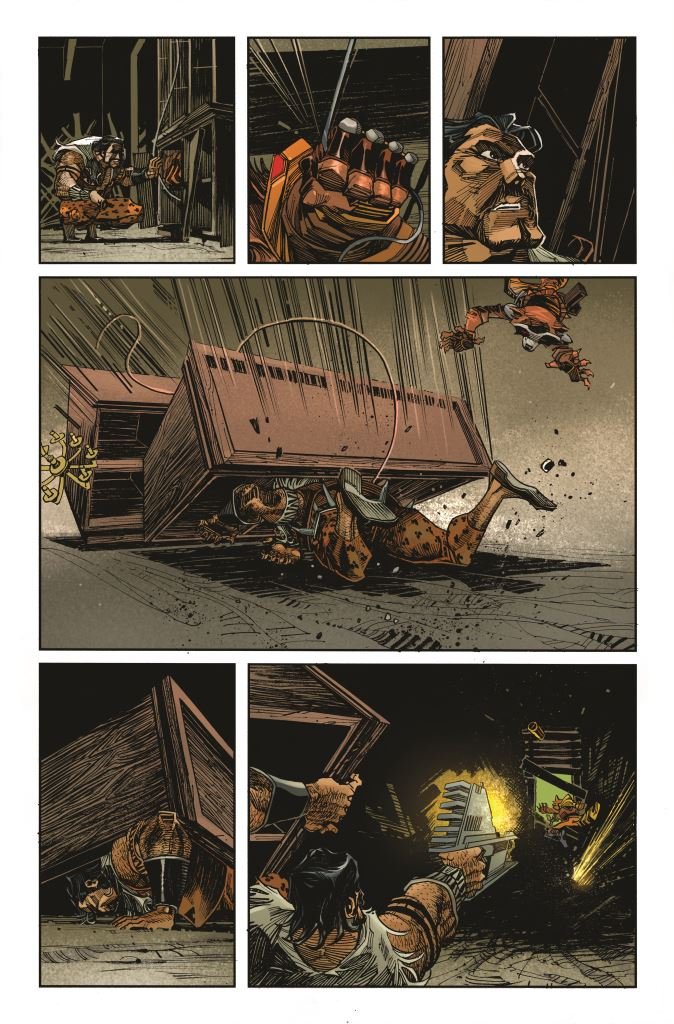 Страница из Rocket Raccoon #3