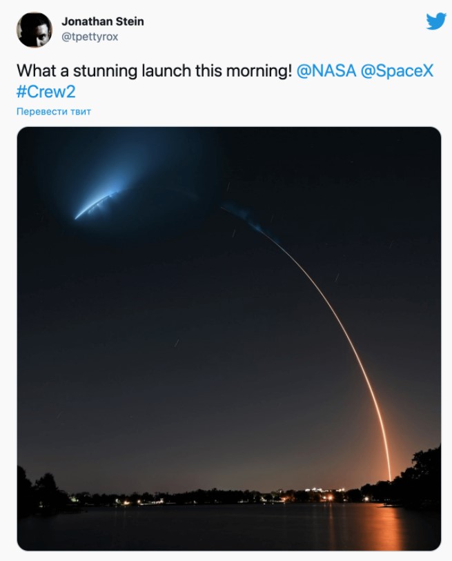 Галерея В соцсетях восхитились красотой полёта ракеты компании Илона Маска - 9 фото