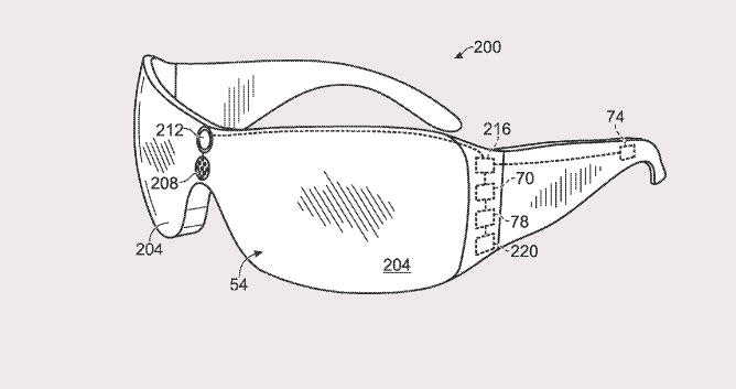 Очки из патента Microsoft. Источник изображения: uspto.gov