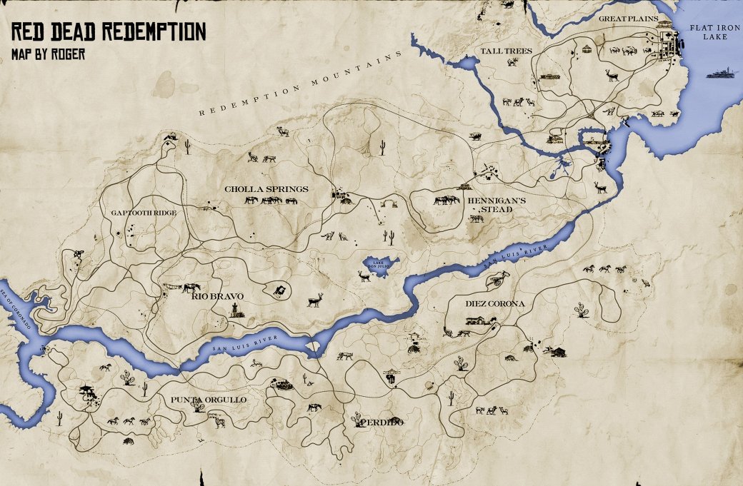 Восстановленная карта red dead redemption 2