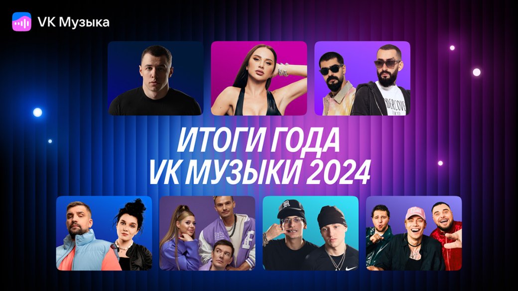 VK Музыка подвела итоги 2024 года и назвала самых популярных исполнителей и альбомы — фото 1