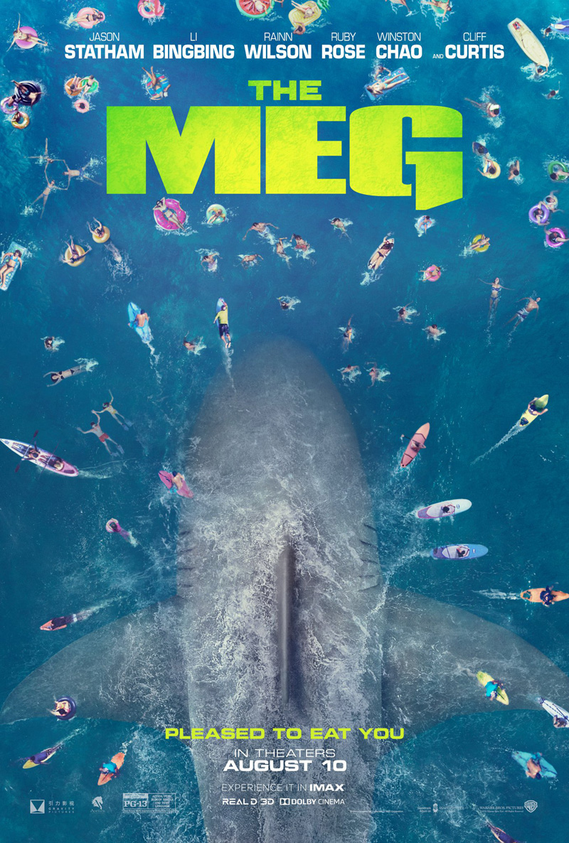 Галерея Гигантская акула-убийца против лысины Джейсона Стэйтема на новых кадрах фильма «Мег: Монстр глубины» - 3 фото