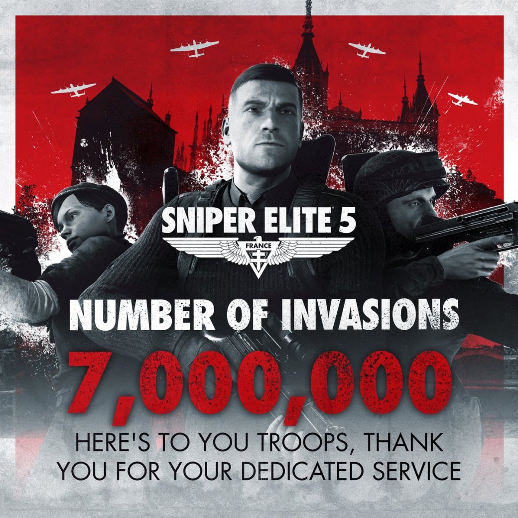Галерея Создатели Sniper Elite 5 поделились статистикой за первые полгода - 3 фото