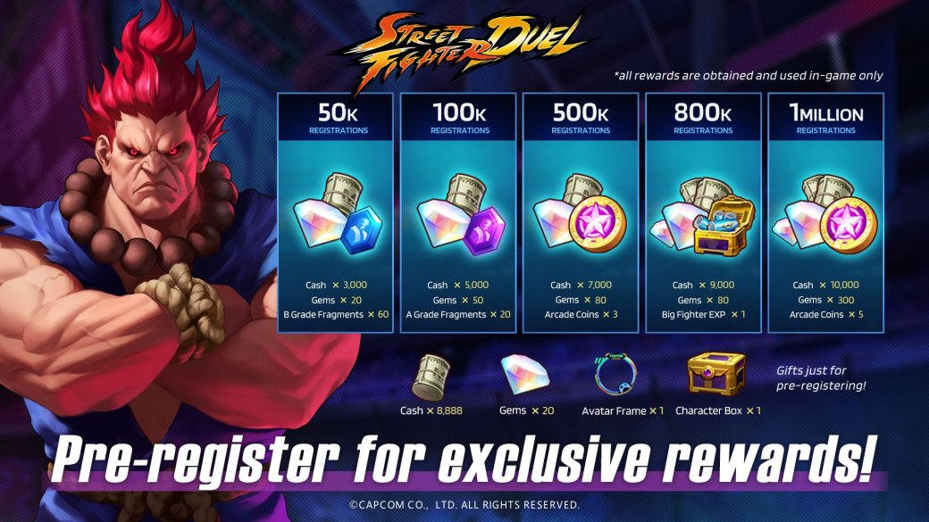Галерея Анонсирована ролевая игра Street Fighter: Duel для Android и iOS - 5 фото