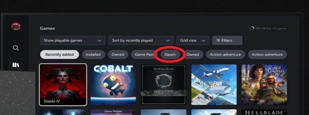 Microsoft засветила изображение нового интерфейса Xbox с упоминанием Steam — фото 1