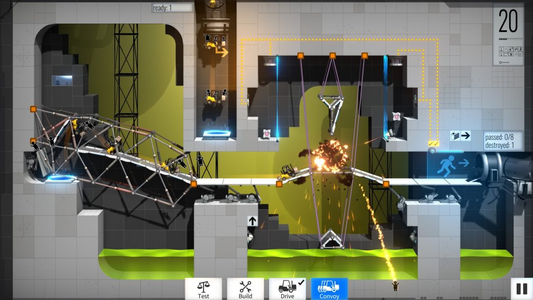 Суть. Забудьте уже про Portal 3 и поиграйте в Bridge Constructor Portal — фото 4