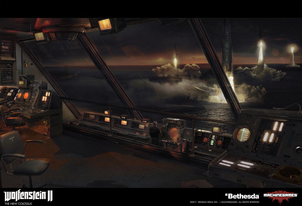 Взгляните на потрясающие концепт-арты ​Wolfenstein II: The New Colossus — фото 6