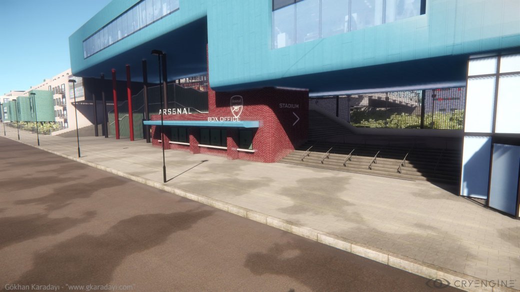 Галерея Стадион лондонского «Арсенала» воссоздали с помощью CryEngine - 8 фото