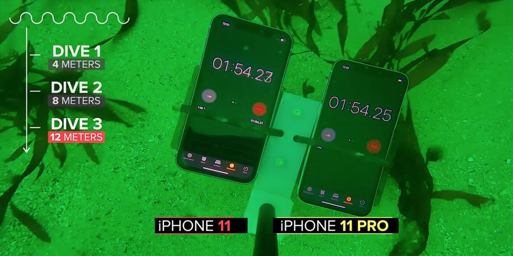 iPhone 11 и iPhone 11 Pro топили-топили и не утопили — фото 1