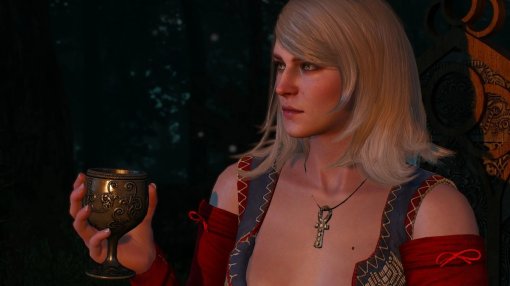 Модель Ophelia предстала в образе нежной Кейры Мец из The Witcher 3 Wild Hunt