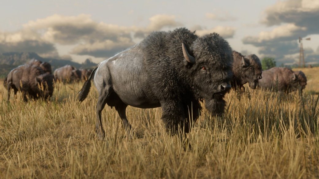 Гифка дня: бизон из другого мира в Red Dead Redemption 2 — фото 1