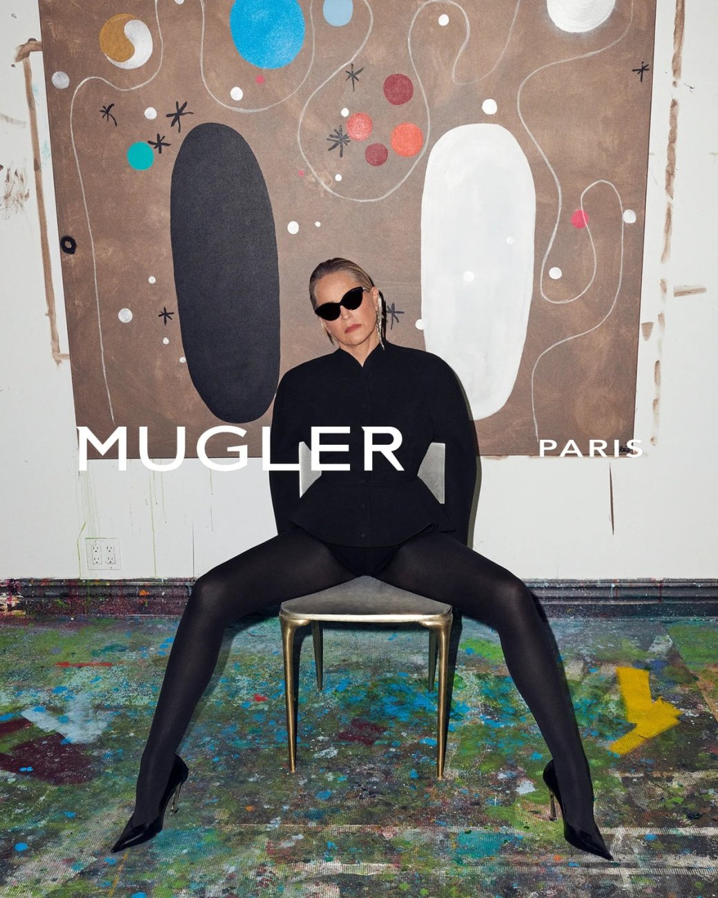 Шэрон Стоун в новой коллекции Mugler Фото: Branislav Simoncik/Courtesy of Mugler