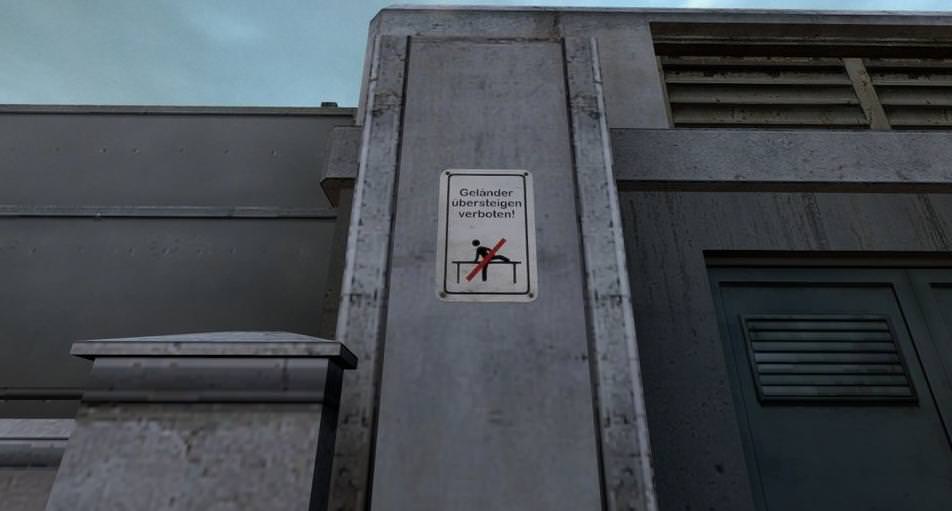 Valve оперативно убрала невидимый пиксель и добавила такую табличку с надписью  «Перелезать через забор запрещено»
