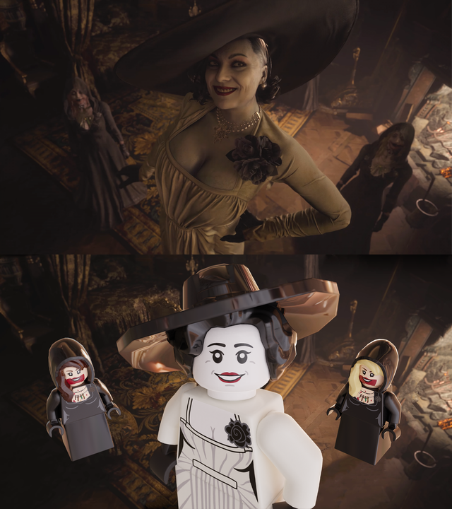 Галерея Resident Evil: художник показал вампиршу Леди Димитреску в виде LEGO - 2 фото