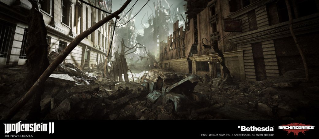 Взгляните на потрясающие концепт-арты ​Wolfenstein II: The New Colossus — фото 39