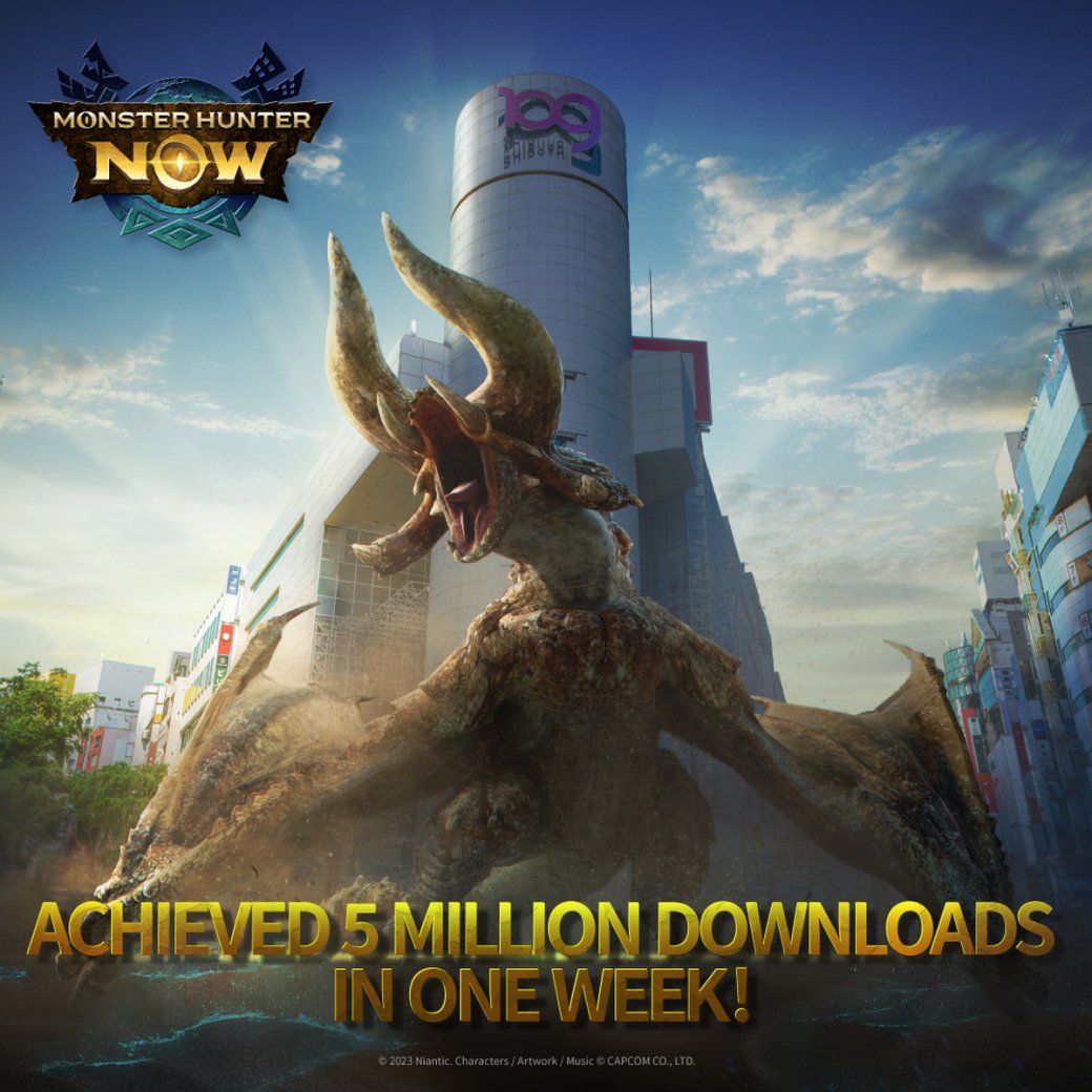 AR-игра Monster Hunter Now привлекла более пяти миллионов игроков за неделю — фото 1