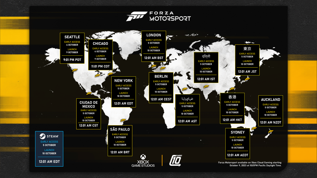 Авторы Forza Motorsport назвали точное время запуска игры — фото 1