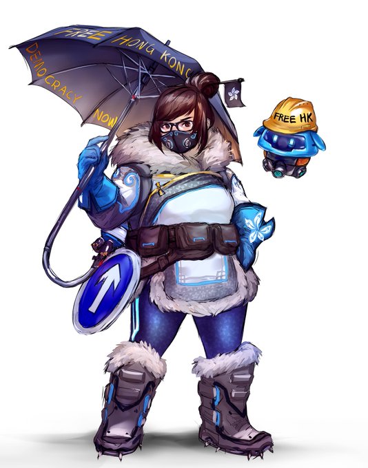 Игроки в ответ на политику Blizzard решили сделать Мэй из Overwatch символом протестов в Гонконге — фото 9
