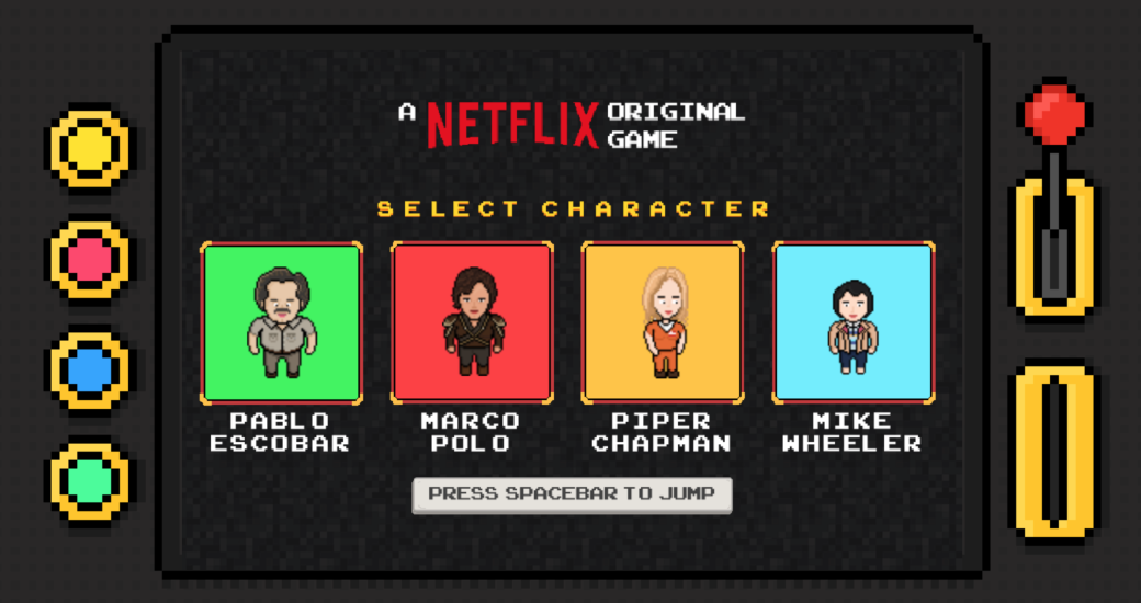 Галерея Netflix выпустил 8-битный раннер с героями сериалов в главной роли - 6 фото