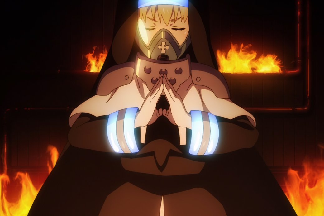 Кадр из аниме «Пламенная бригада пожарных» (Enen no Shouboutai)
Источник: David Production