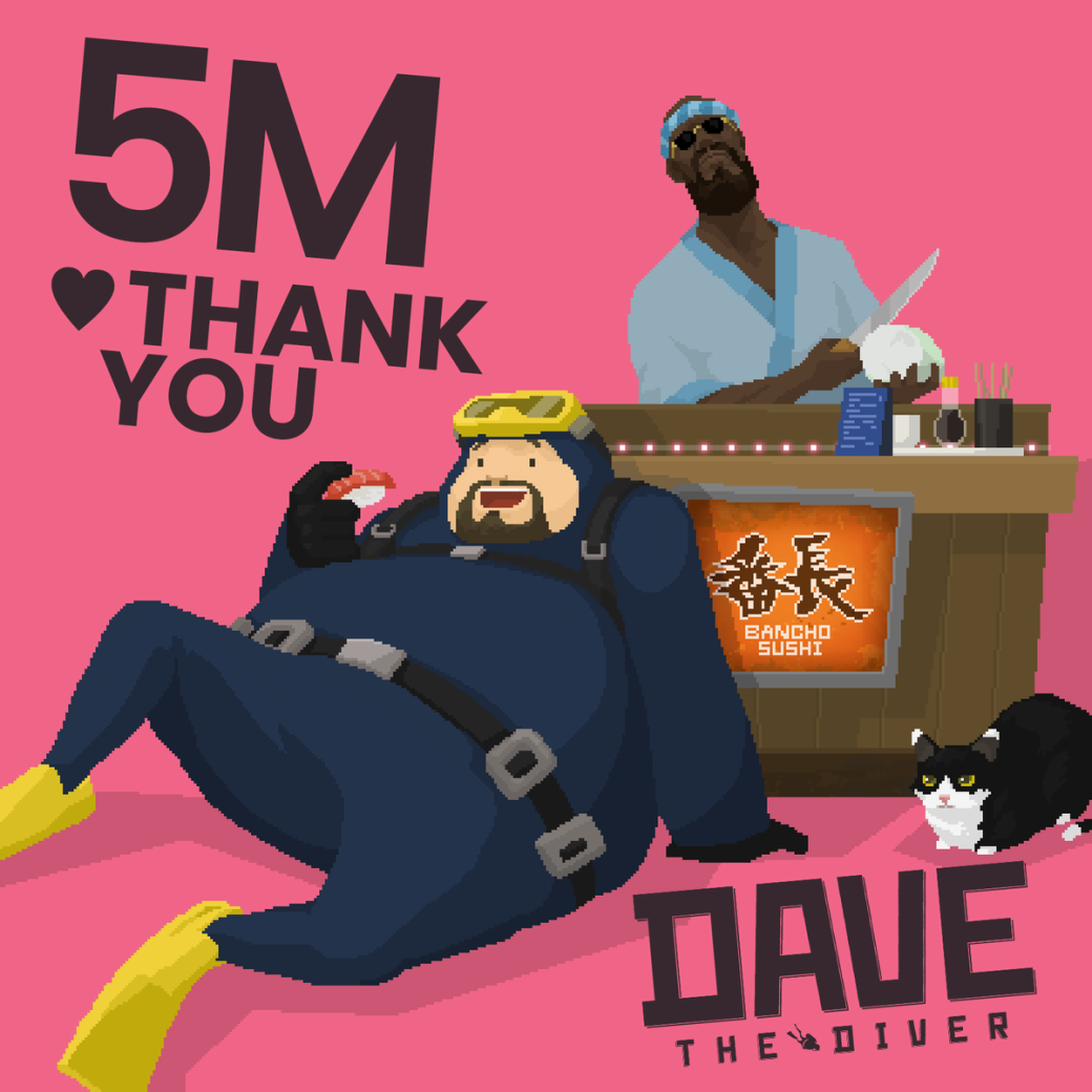 Продажи приключения Dave the Diver превысили 5 миллионов копий — фото 1