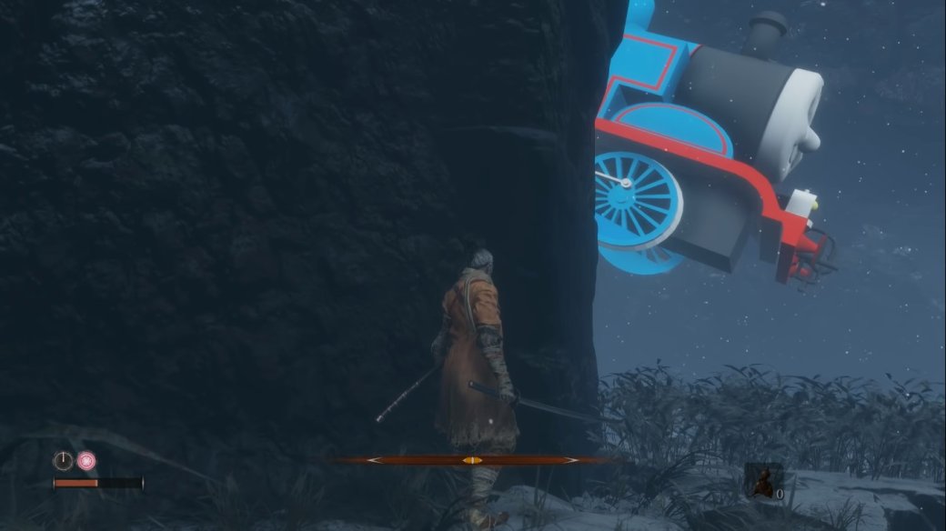 Для Sekiro: Shadows Die Twice вышел мод, добавляющий самого страшного босса — паровозика Томаса — фото 1