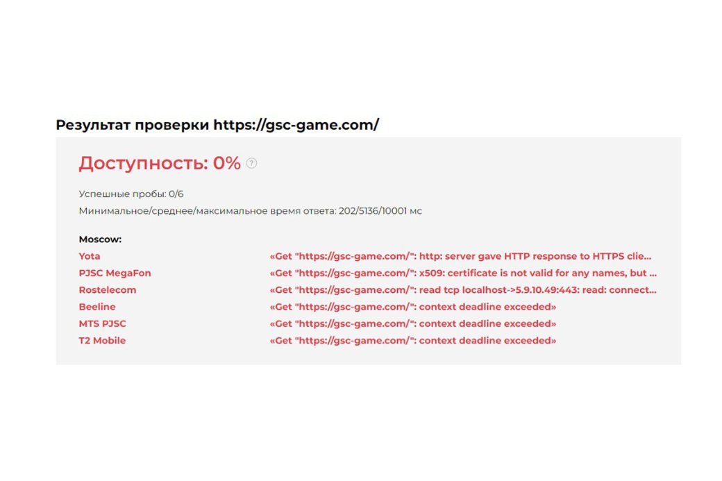 Роскомнадзор заблокировал официальный сайт разработчиков S.T.A.L.K.E.R. 2 — фото 2