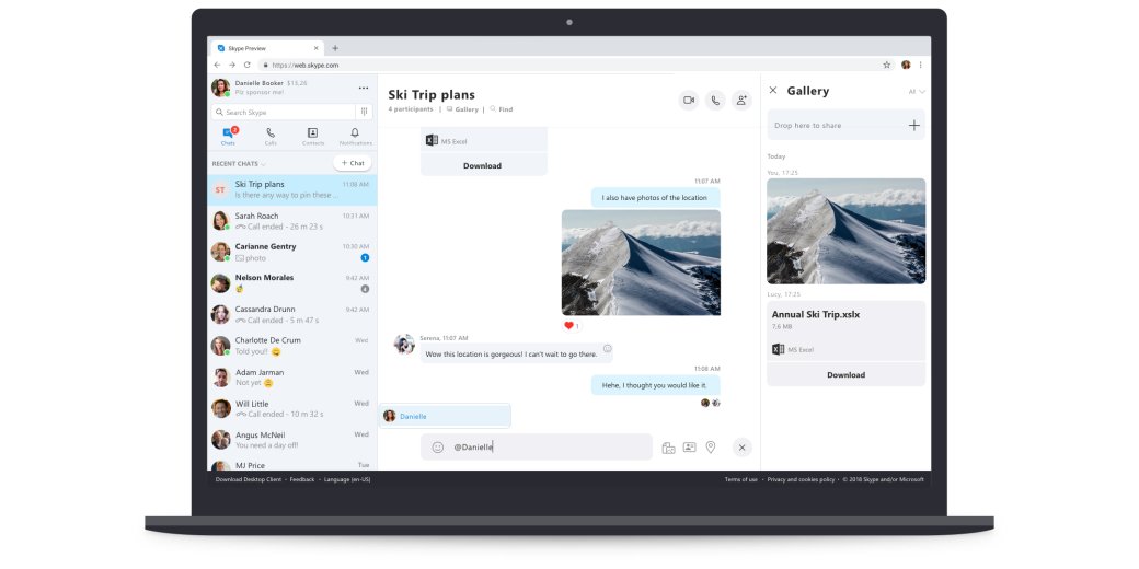 Веб-версия Skype обновилась и теперь поддерживает HD-видеозвонки и делает записи разговоров — фото 2