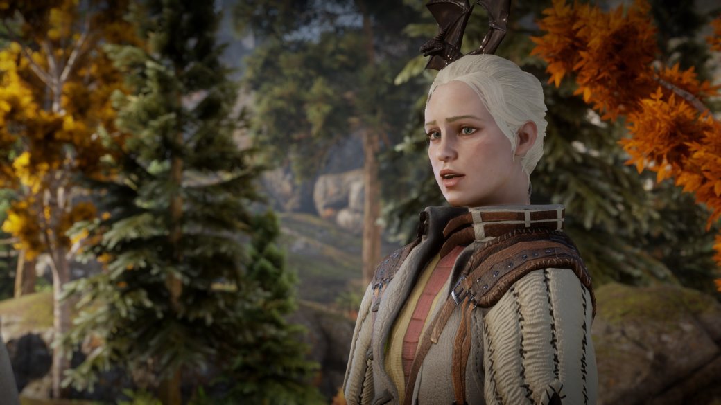 ## Лица Dragon Age: Inquisition
Редактор персонажей в Dragon Age: Inquisition позволяет изменять только лицо, зато в самых мелочах. Вот, например, для второго прохождения я решил «вылепить» свою Китнисс. Вылитой Дженнифер Лоуренс (скриншот ниже) из нее не получилось, и все же! Конечно, не я один попытался воссоздать знаменитых людей и героев видеоигр. Вот наиболее удачные работы.