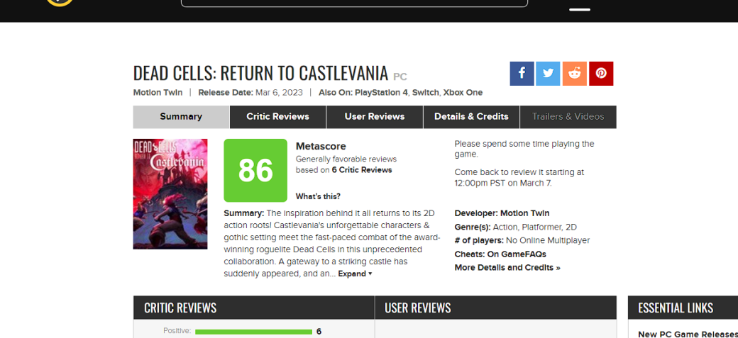 Галерея Критики восторженно встретили Dead Cells: Return to Castlevania - 2 фото