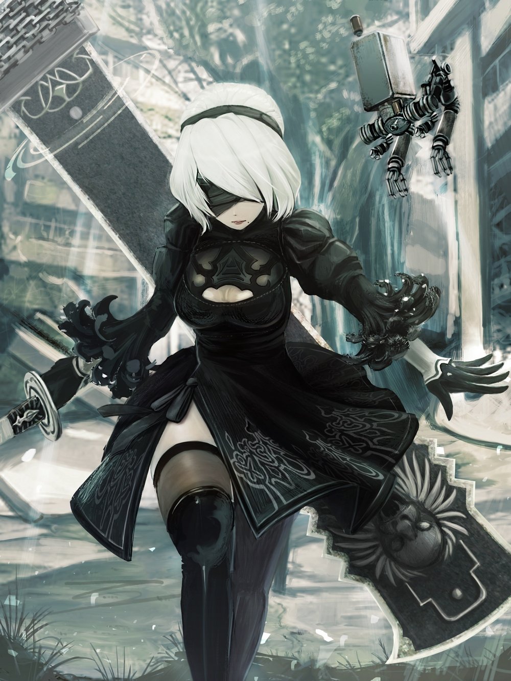 Слишком сексуальна: Интернет сходит с ума от героини Nier: Automata — изображение 15