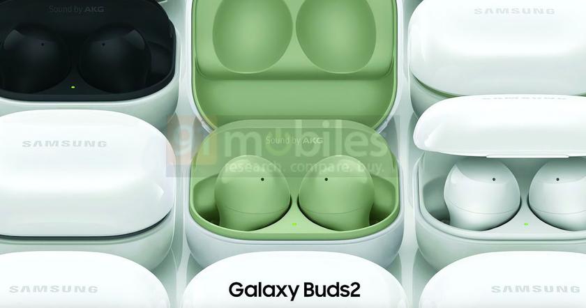 Опубликованы рендеры TWS-наушников Samsung Galaxy Buds 2 — фото 1