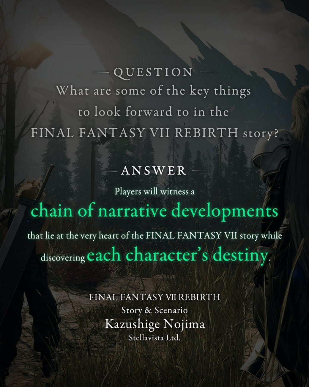 Галерея Авторы Final Fantasy 7 Rebirth поделились новыми деталями сюжета - 2 фото