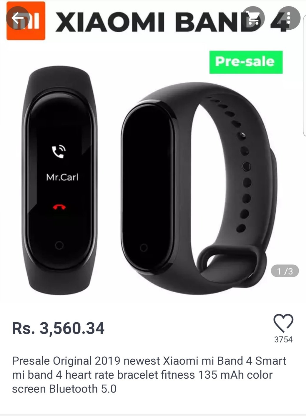 Галерея Xiaomi Mi Band 4: раскрыты точные цены фитнес-трекера, а в Индии уже начался предзаказ - 3 фото