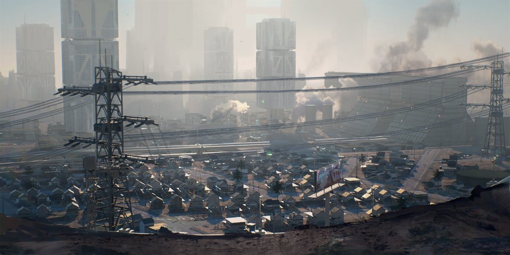 Галерея На новых концепт‑артах Cyberpunk 2077 показали район Санто-Доминго. Его жителям приходится несладко - 3 фото